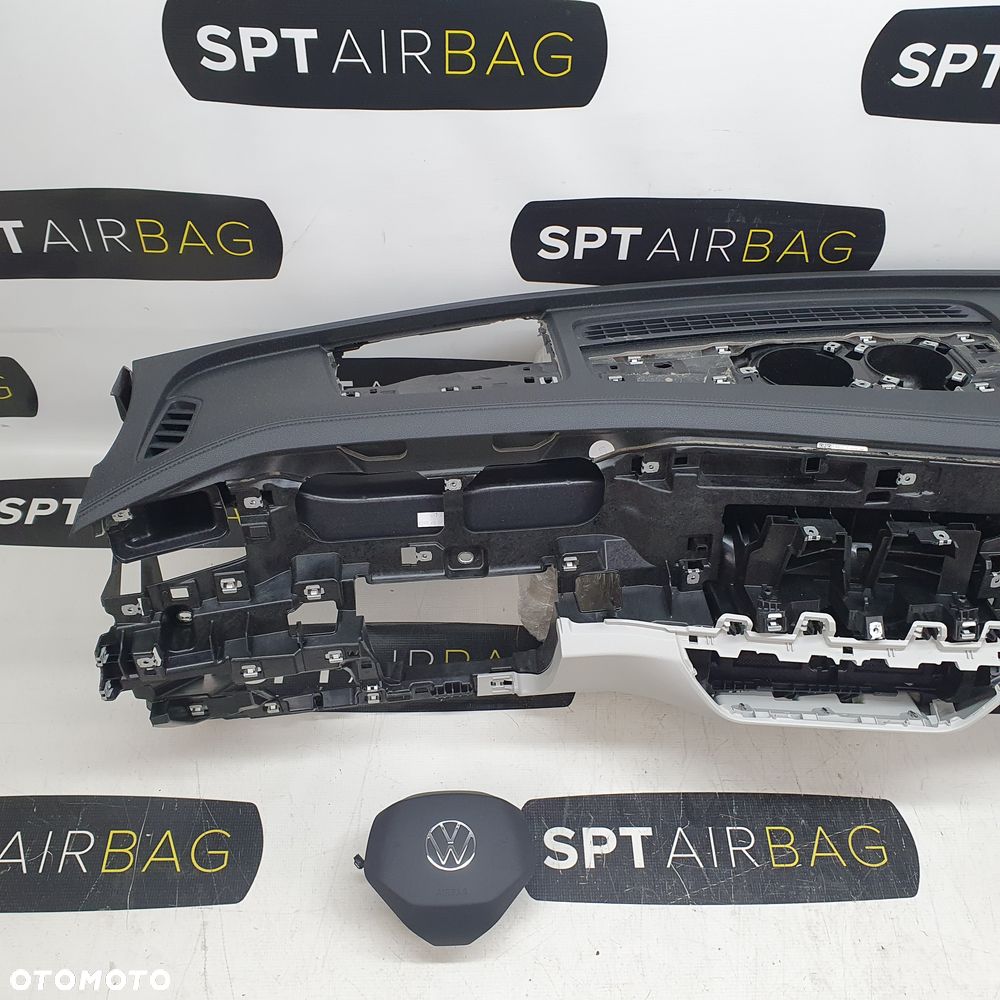 VW PASSAT B9 DESKA ROZDZIELCZA KONSOLA KOKPIT HEAD UP DWUKOLOROWA PULPIT PODUSZKI AIRBAG AIR BAG PASY KIT SET - 2