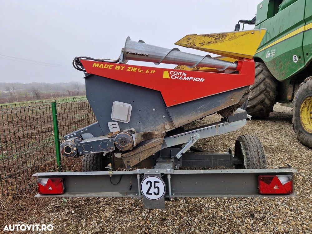 Ziegler ZIEGLER 12s CORN CHAMPION  Header porumb si ZIEGLER SWW 2wt Carucior transport - 4