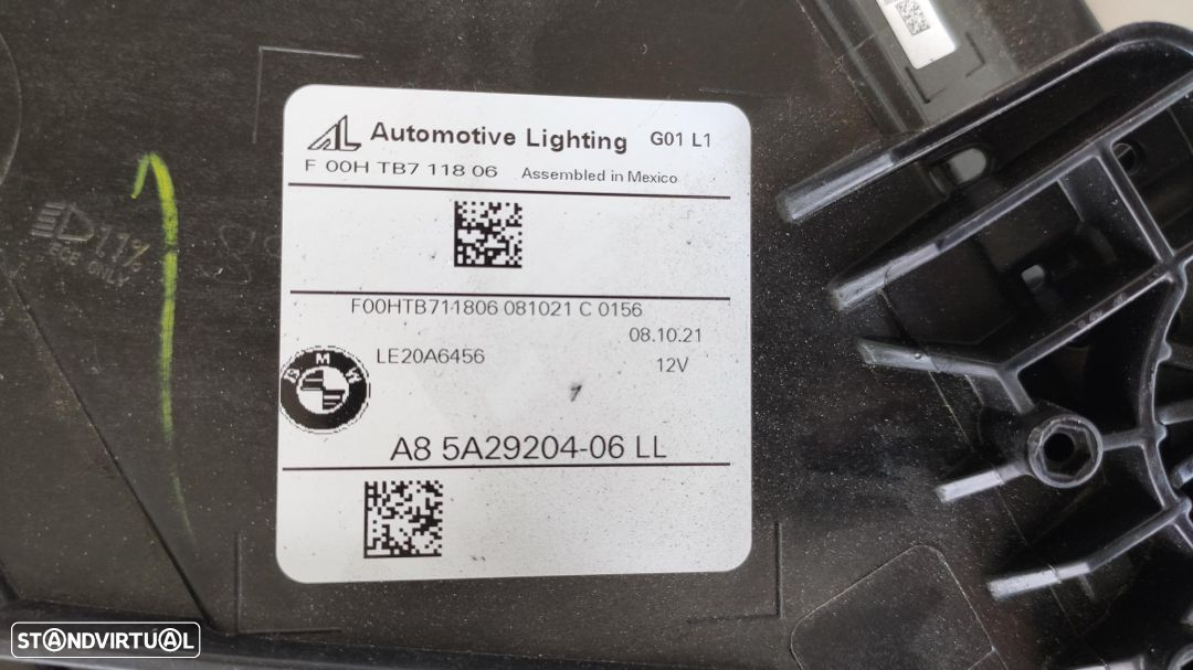 conjunto de faróis Full Led BMW G01 X3 + G02 x4 lci - 20