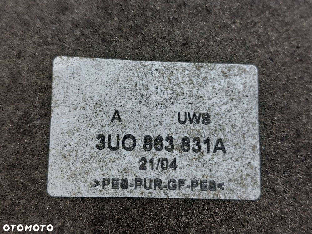 WYGŁUSZENIE WYCISZENIE MASKI SKODA SUPERB I 3U0863831A - 2