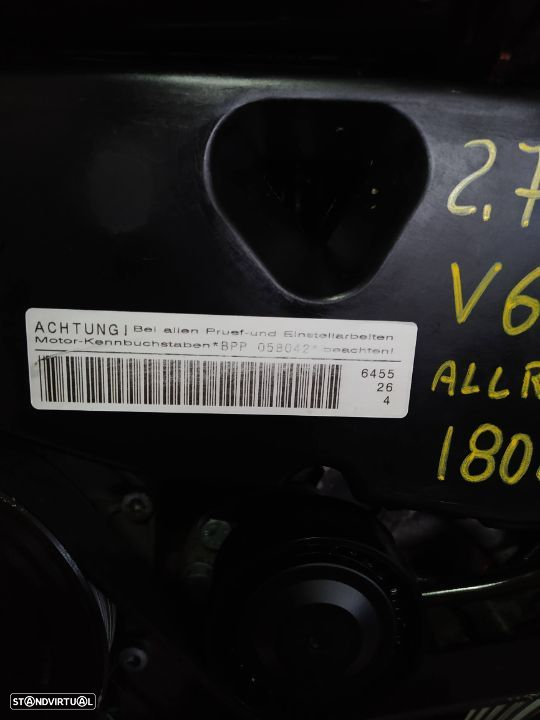 para peças Motor Audi A6 2.7TDI V6 180cv BPP 2.7 TDI quattro caixa automatica ZF 6HP-19 JMK - 8
