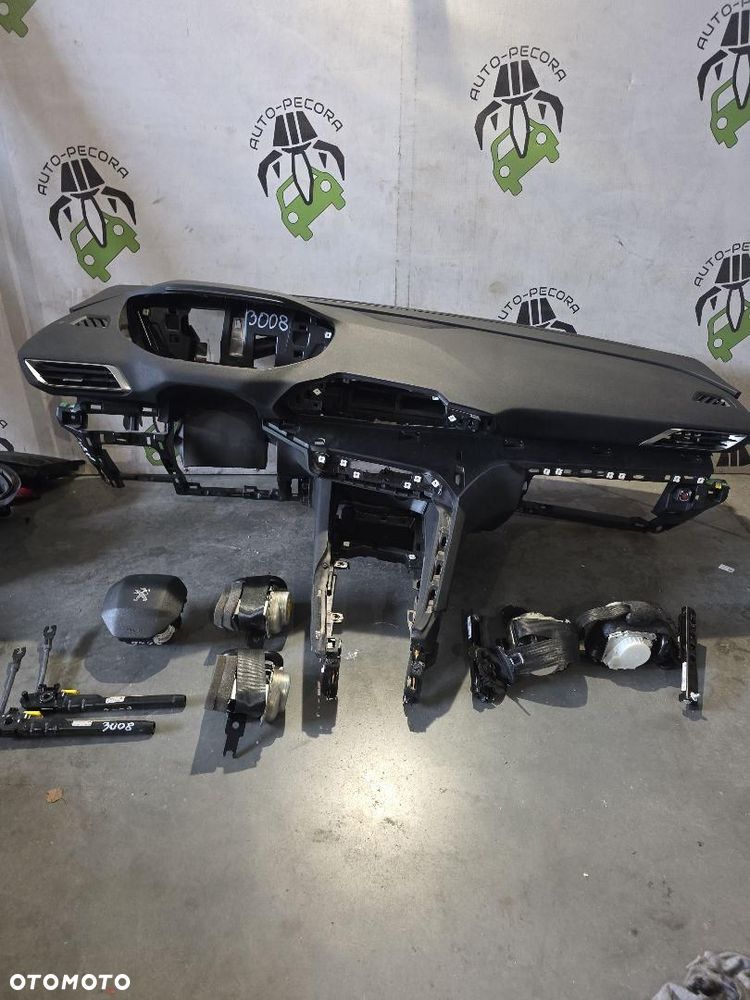 PEUGEOT 3008 II LIFT DESKA KONSOLA AIRBAG PASY - 2