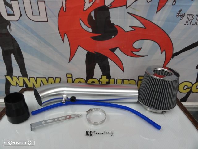 Kit admissão direta com tubo em alumínio + filtro de ar para Honda civic 92-00 (EG, EH, EJ, EK) - 1