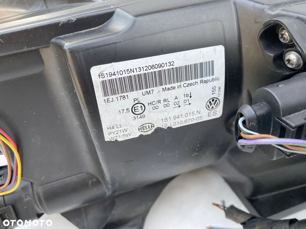 lampa volkswagen up up! przed liftem lewa eu cała - 4