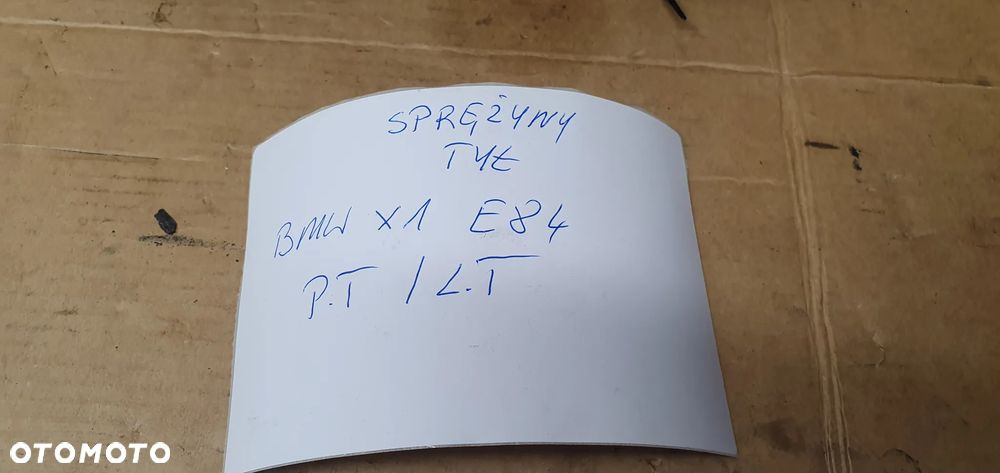 Sprężyny sprężyna tył tylne BMW X1 E84 - 7