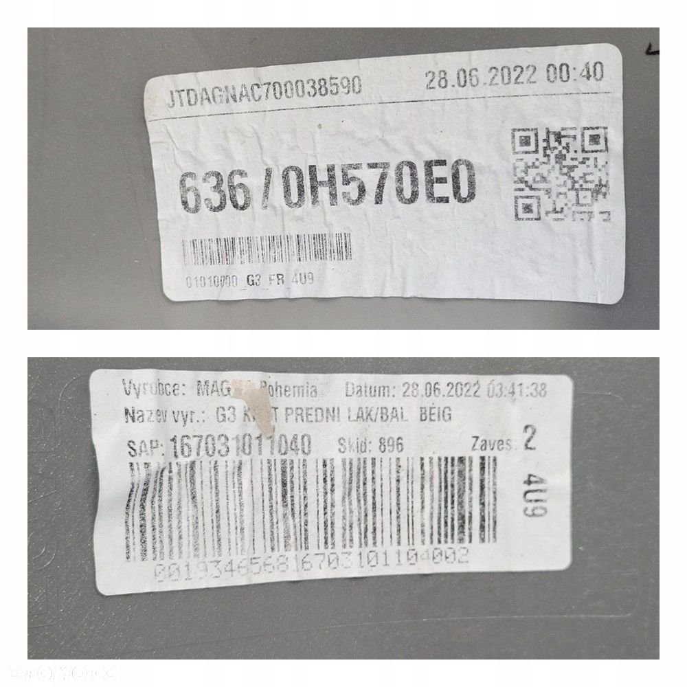 ZDERZAK PRZÓD PRZEDNI KRATKA SPOILER TOYOTA AYGO X 2022- - 14