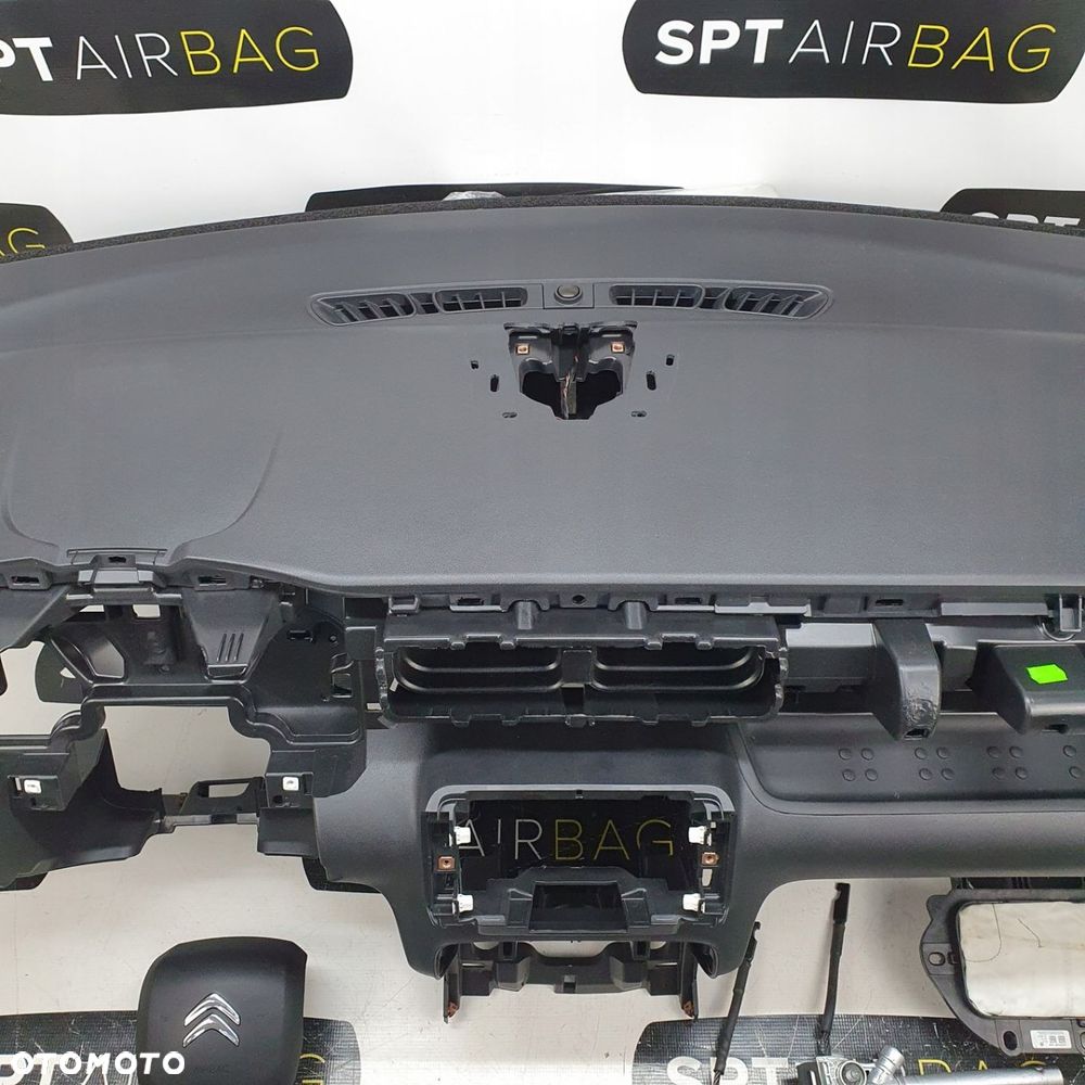 CITROEN C3 AIRCROSS DESKA ROZCZIELCZA KONSOLA KOKPIT PODUSZKI AIRBAG AIR BAG GŁOŚNIK PASY KIT SET - 3