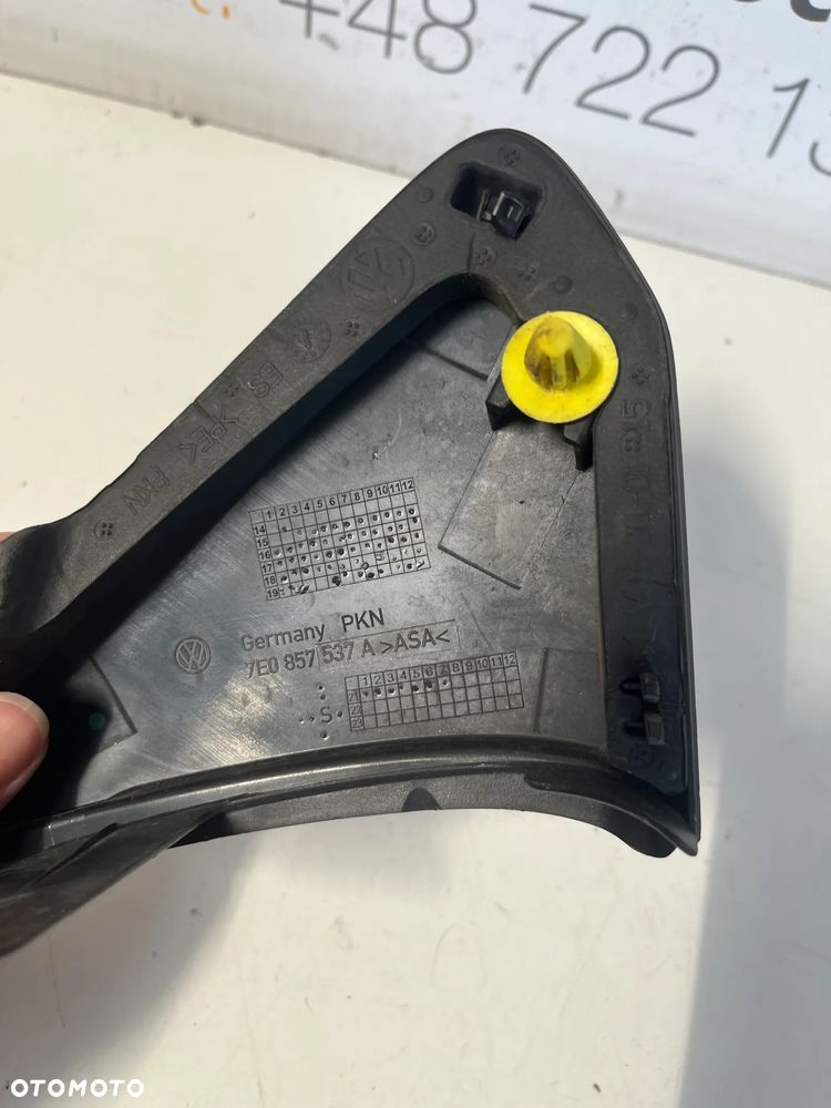 VW T6 TRÓJKĄT OBUDOWA LUSTERKA LEWEGO 7E0857537A - 3
