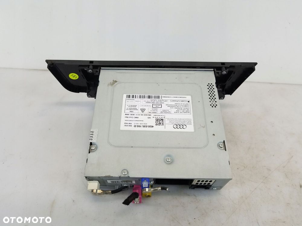 radio czytnik nawigacji audi a6 c7 4g0035193d - 2