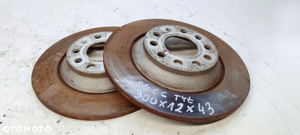 TARCZA TARCZE HAMULCOWE TYŁ AUDI A6 C6 300 MM 12 MM 43MM - 2