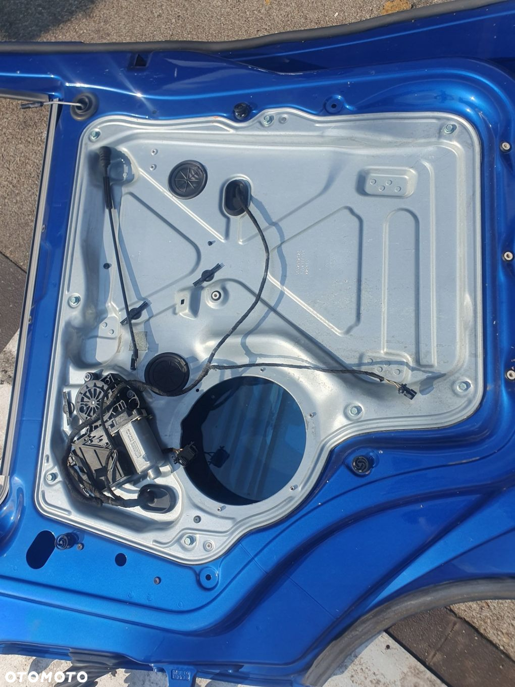 drzwi PRAWE przód Vw Transporter Multivan T5 T6 IDEALNE 06r. niebieski GOŁE - 5