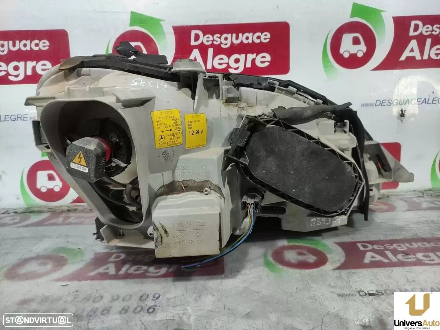 FAROL ESQUERDO MERCEDES-BENZ CLASSE S 2012 -0301153671 - 1