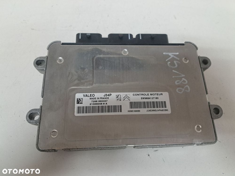 CITROEN PEUGEOT 9664127180 KOMPUTER  STEROWNIK SILNIKA - 1