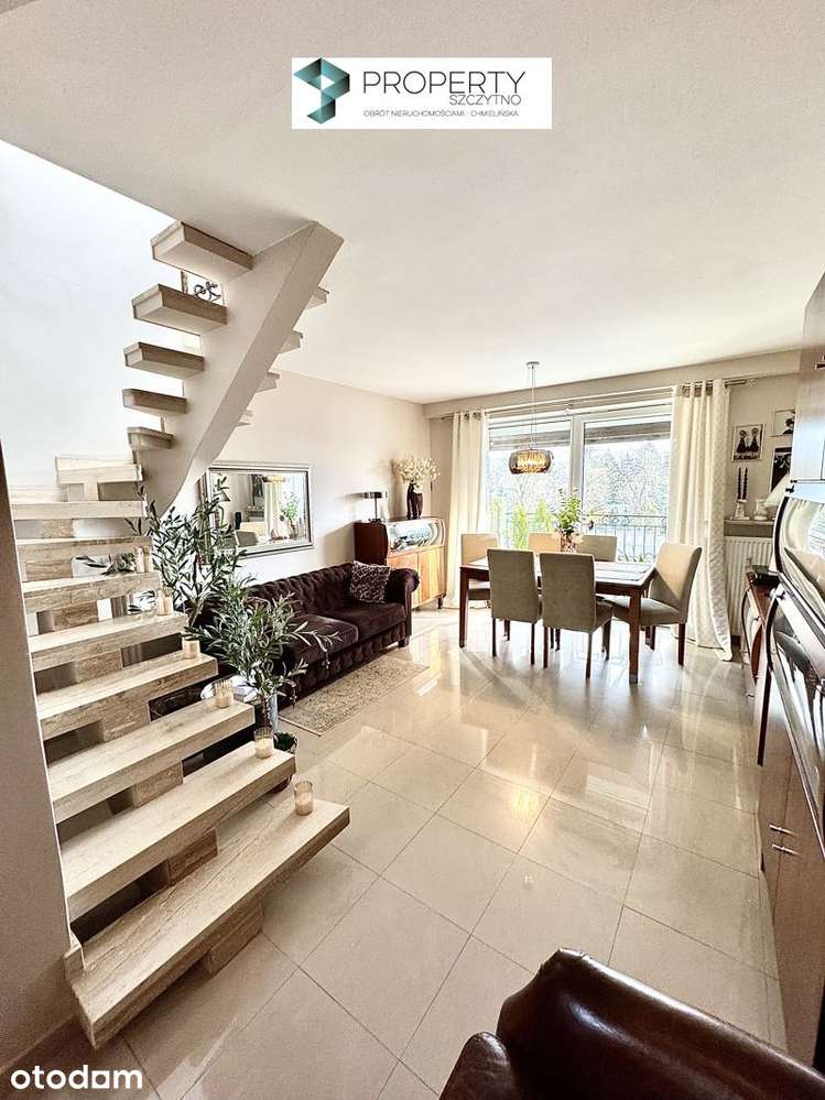 Wygodny dwupoziomowy apartament z kominkiem, Szczytno, ul.Wańkowicza