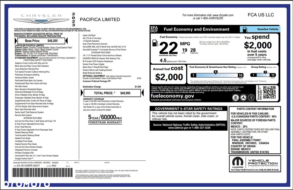 Chrysler Pacifica - 13