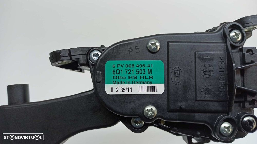 POTENCIÓMETRO PEDAL ACELERADOR VOLKSWAGEN POLO (6R1) ADVANCE - 5