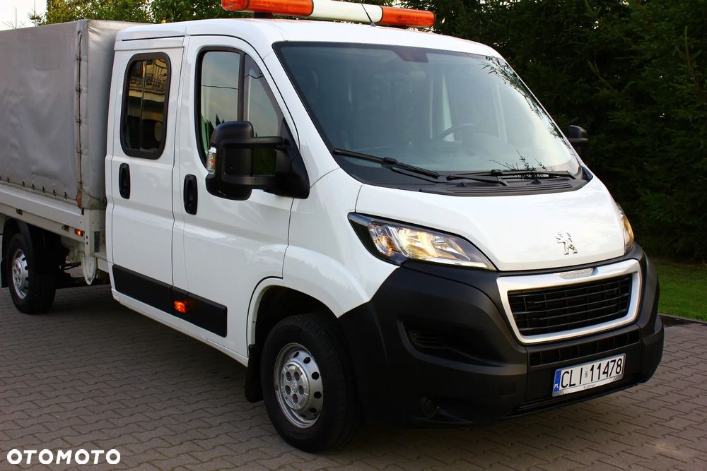 Peugeot BOXER 2.2 HDI 165KM BRYGADÓWKA 7 OSOBOWA +PAKA Z PLANDEKĄ - 14