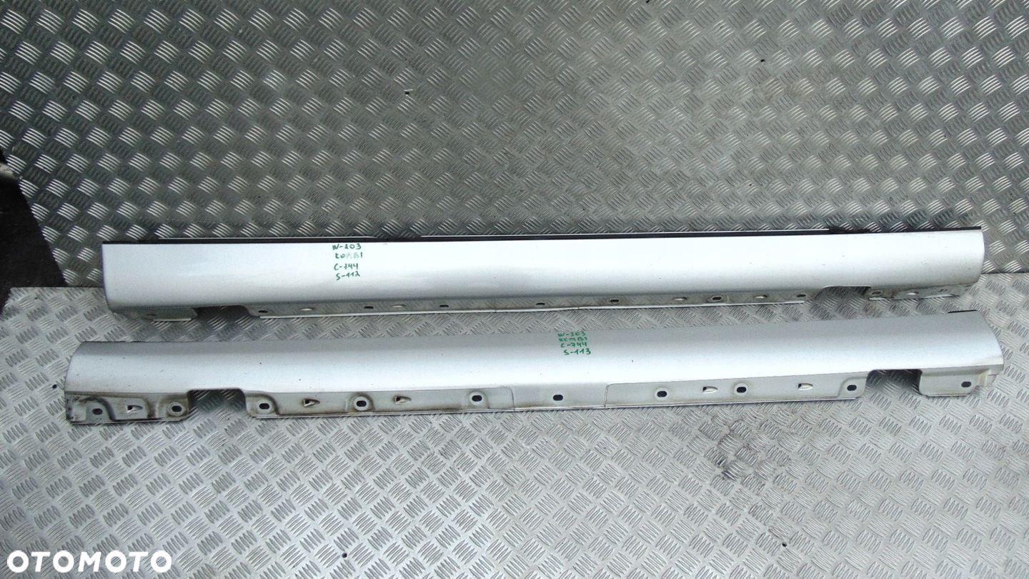 LISTWA PROGOWA PRAWA LEWA Mercedes A203 W203 C-Klassa KOMBI LAKIER C744 - 1