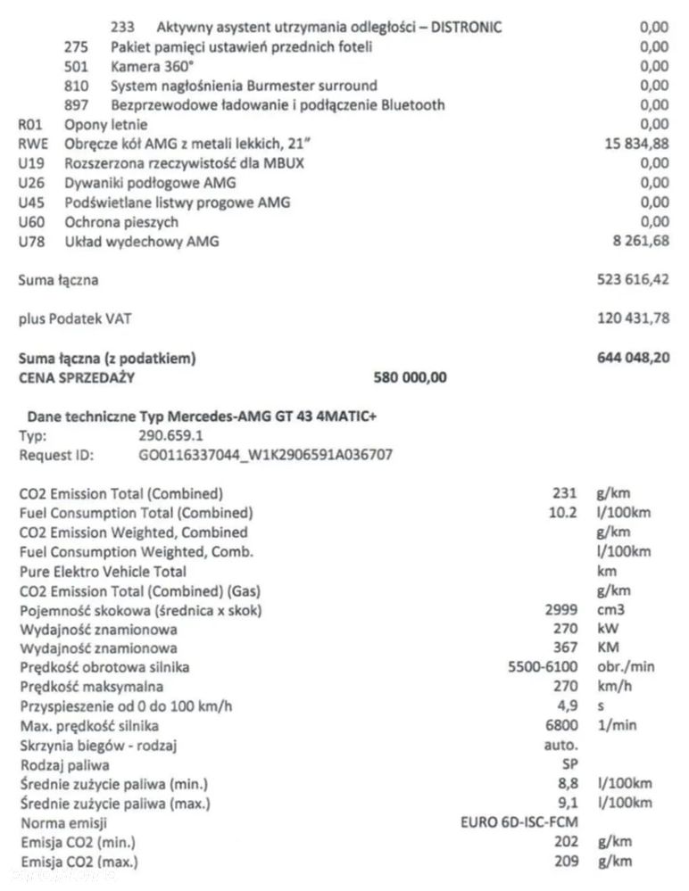 Mercedes-Benz AMG GT 43 4-Matic+ - 23