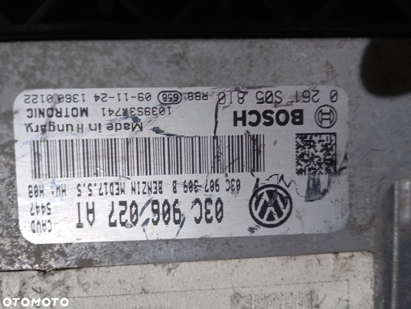 VW GOLF VI 1.4 TSI CAV 160 KM KOMPUTER STEROWNIK SILNIKA 03C906027AT - 3