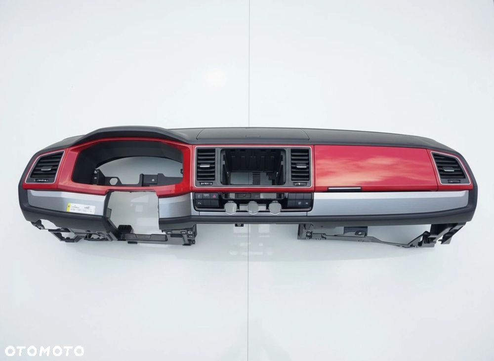 VW T6 MULTIVAN dekor dekory listwy ozdobne osłona konsoli CZERWONY RED - 3