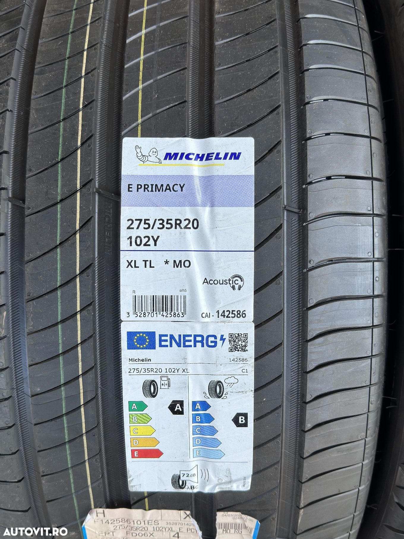Vând set anvelope 245/40/20-275/35/20 Michelin de vară noi - 3