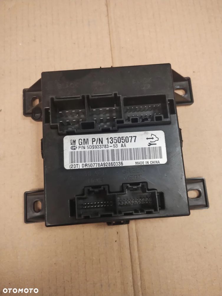 OPEL INSIGNIA STEROWNIK MODUŁ FOTELA 13505077 - 1
