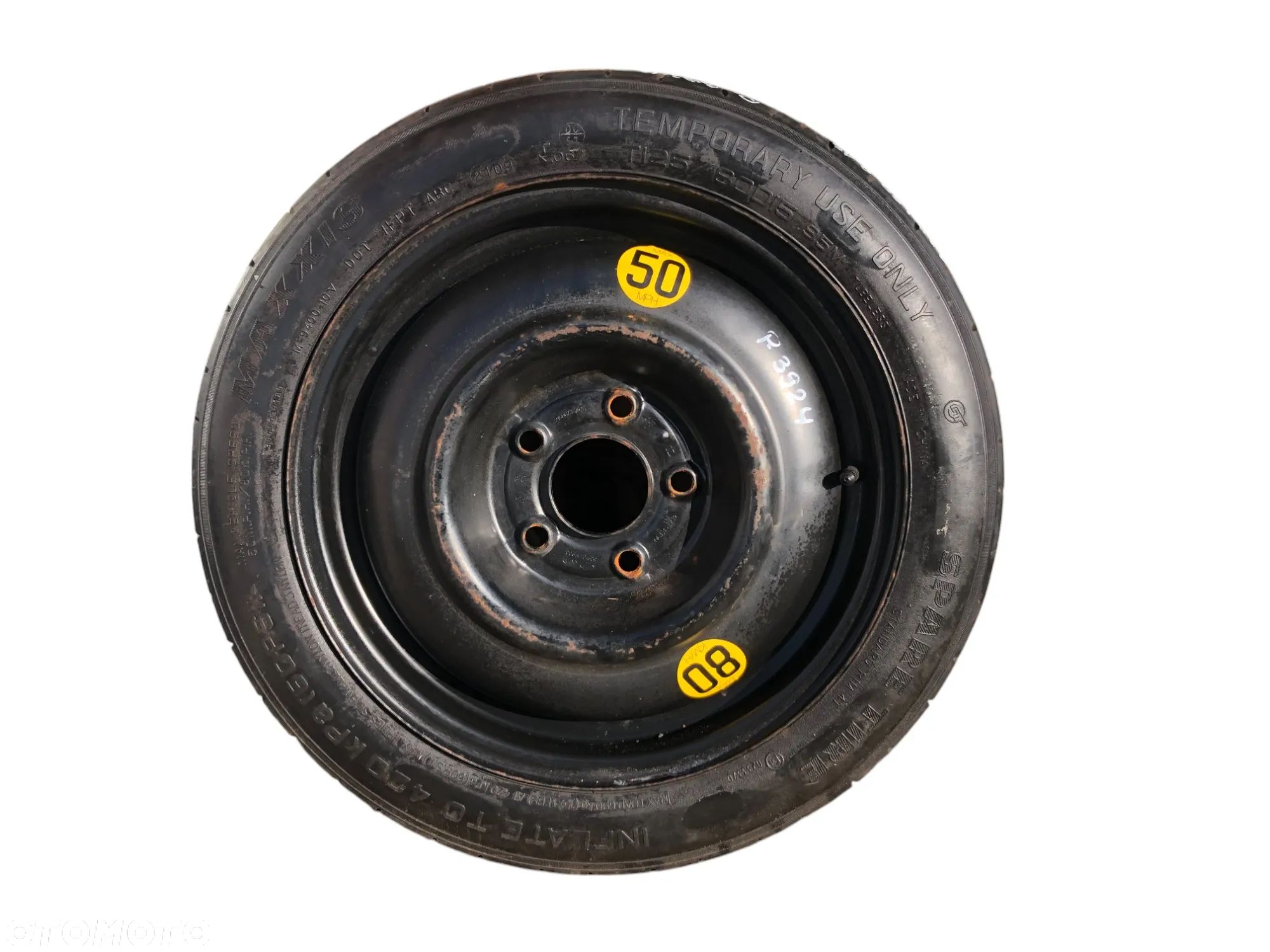 Koło Zapasowe Dojazdowe 125/80 R15 ET: 30 5x114,3 67 MM Hyundai I30 Kia Ceed- Gwarancja Wysyłka - 1