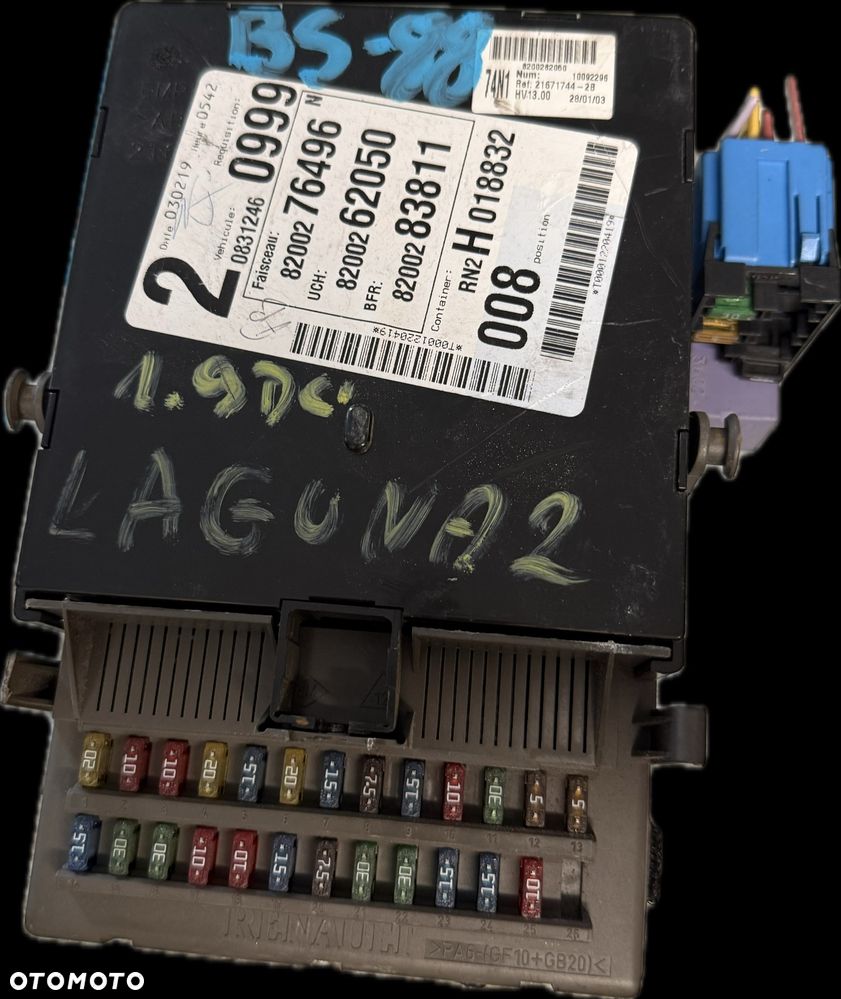 Sterownik Moduł Komfortu Komputer Renault 8200262050