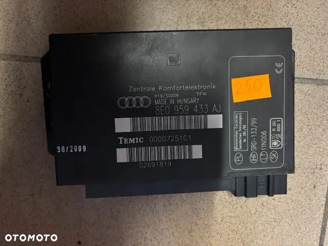 MODUŁ KOMFORTU AUDI A4 B6 8E0959433AG 8E0959433BR 8E0959433AS 8E0959433AJ - 8