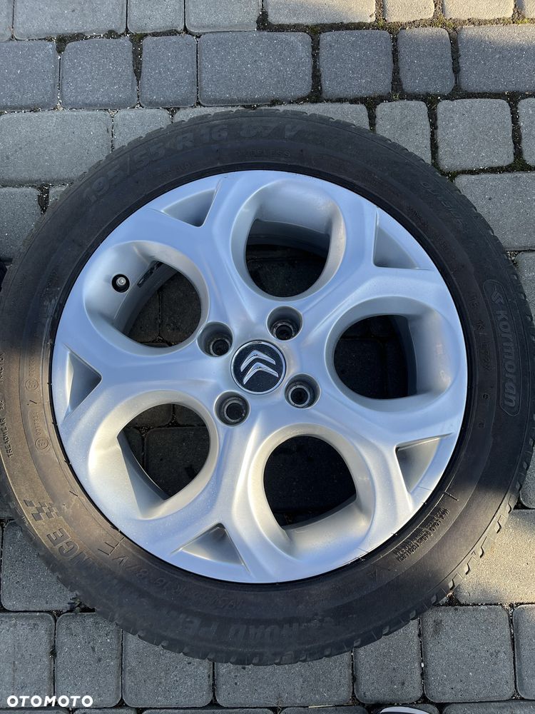 Alufelgi 4x108 16 cali Citroen Berlingo C4 Peugeot Partner 308, 208 opony lato 195/55/16 - 4