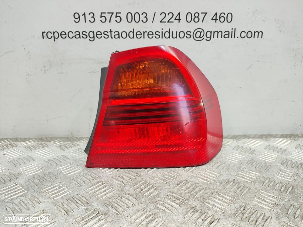 Farolins traseiros trás direito esquerdo originais BMW Serie 3 E90 Sedan Carro Pré LCI de 2004 a 2008 - 5