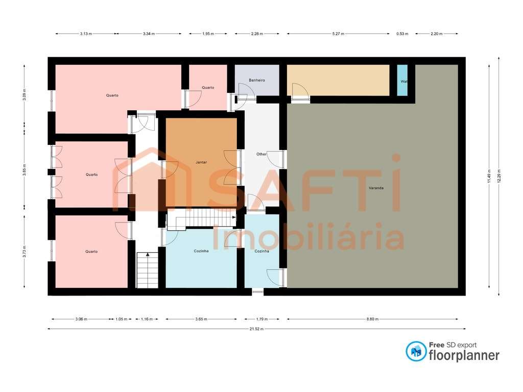 Casa no centro da cidade do Cartaxo com dois pisos e dois pátios ex... - Grande imagem: 2/34
