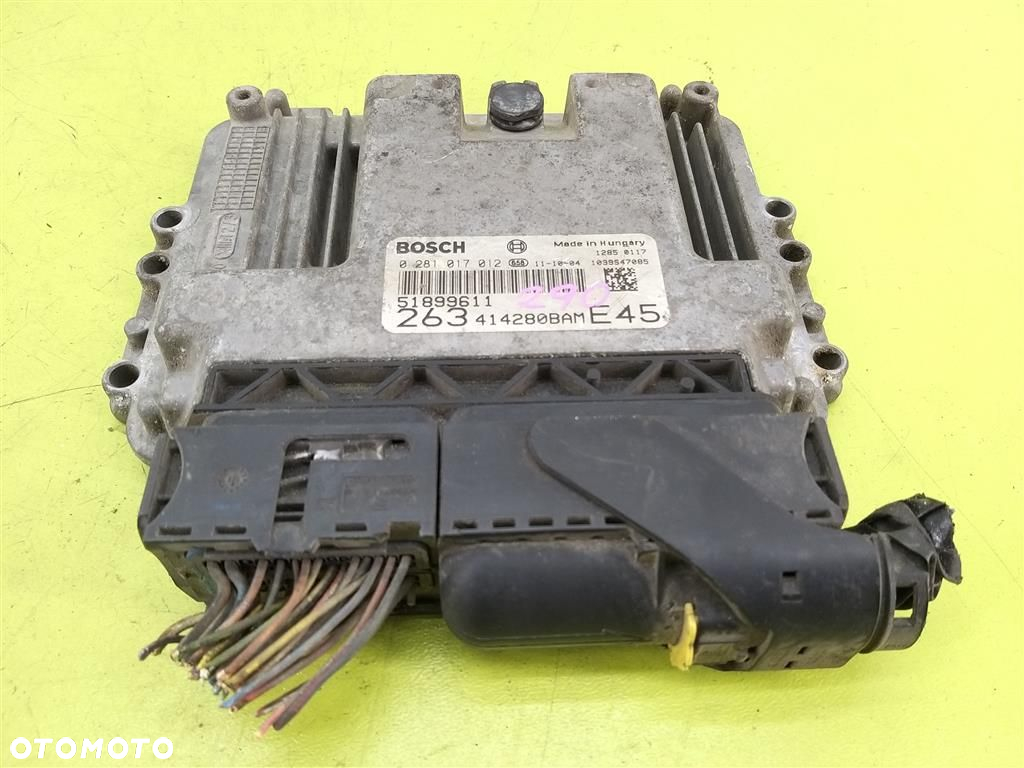 Komputer sterownik silnika Fiat Doblo II COMBO 1.5JTD 105KM 0281017012 - 4