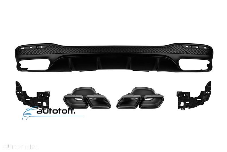 Difuzor bara spate Mercedes GLE W166 (15-18) Black AMG63 - 1