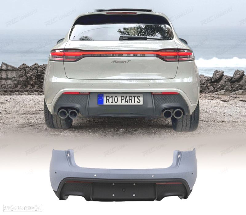PARA-CHOQUES TRASEIRO PORSCHE MACAN 14-18 LOOK TURBO 2023 - 1