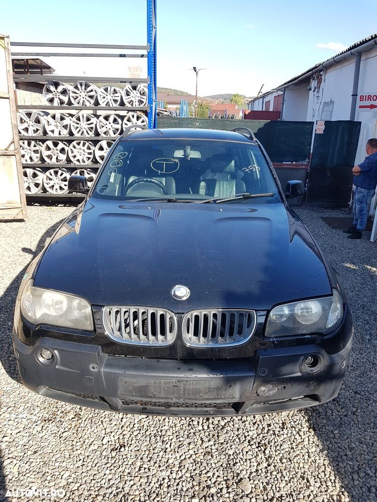 Bara fata BMW X3 E83 2003 - 2006 NEGRU (753) model fara spalatoare far CU DEFECTE - 6