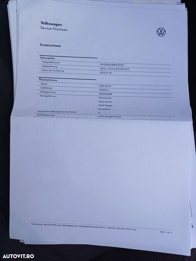 Volkswagen Tiguan 2.0 TDI SCR (BlueMotion Technology) DSG Trendline - 23
