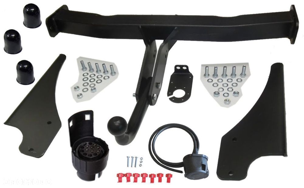 JEEP CHEROKEE KJ od 2001 do 2008 HAK HOLOWNICZY WIĄZKA +GNIAZDO 7PIN + ADAPTER 7/13P - 11