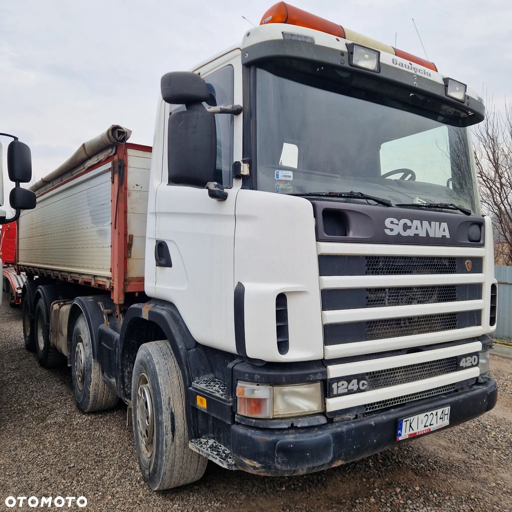 Scania NETTO 84000ZŁ 124c 420 8x4 hydroburty lewa i tył waga 13700kg - 5