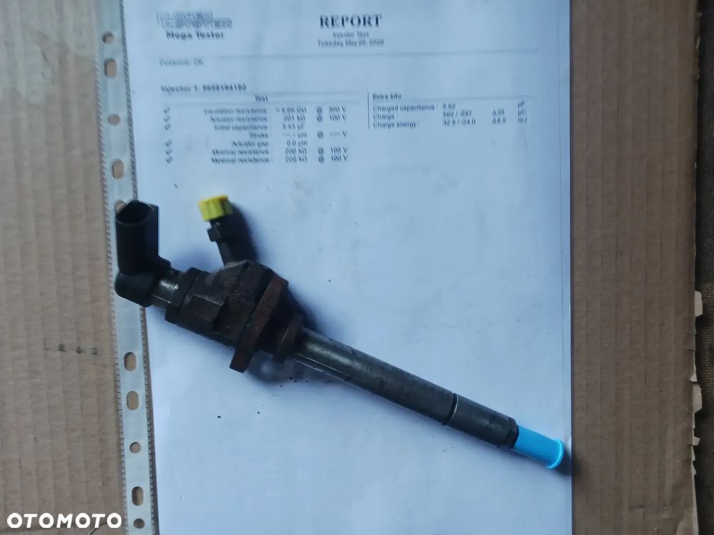 Wtryskiwacz Wtrysk Siemens Continental 2.0 HDI TDCI Peugeot 307 407 Expert, 807 Citroen C4 C4 Picasso C5 Jumpy C8 Fiat Scudo Ulysse Ford Focus MK2 Mondeo MK4 S-Max C-Max Galaxy Volvo C30 S40 V50 V70 9658194180 2,0 HDI G6DA, G6DB, RHF, RHR TEST GWARANCJA