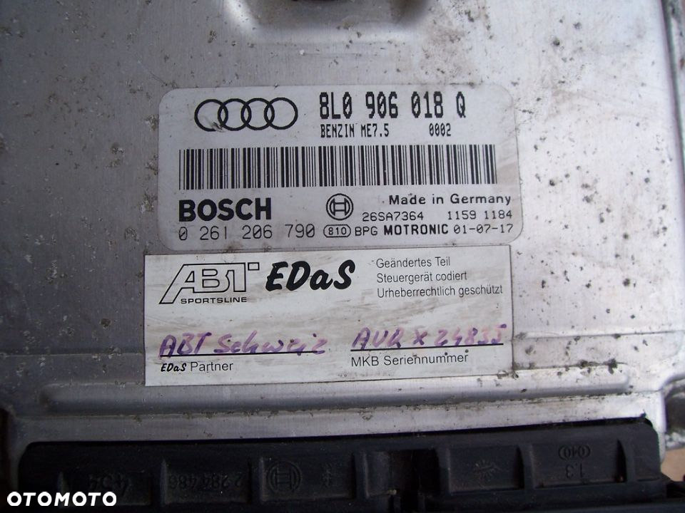 AUDI TT 1.8 T ABT STEROWNIK 8L0906018Q PO TUNINGU ABT SZWAJCARIA - 2