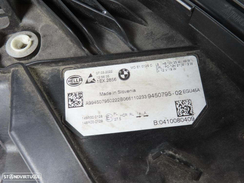 Farol LED LCI / 2ª Fase Esquerdo Usado / Original 63115A4F747 / 9450795 - 7