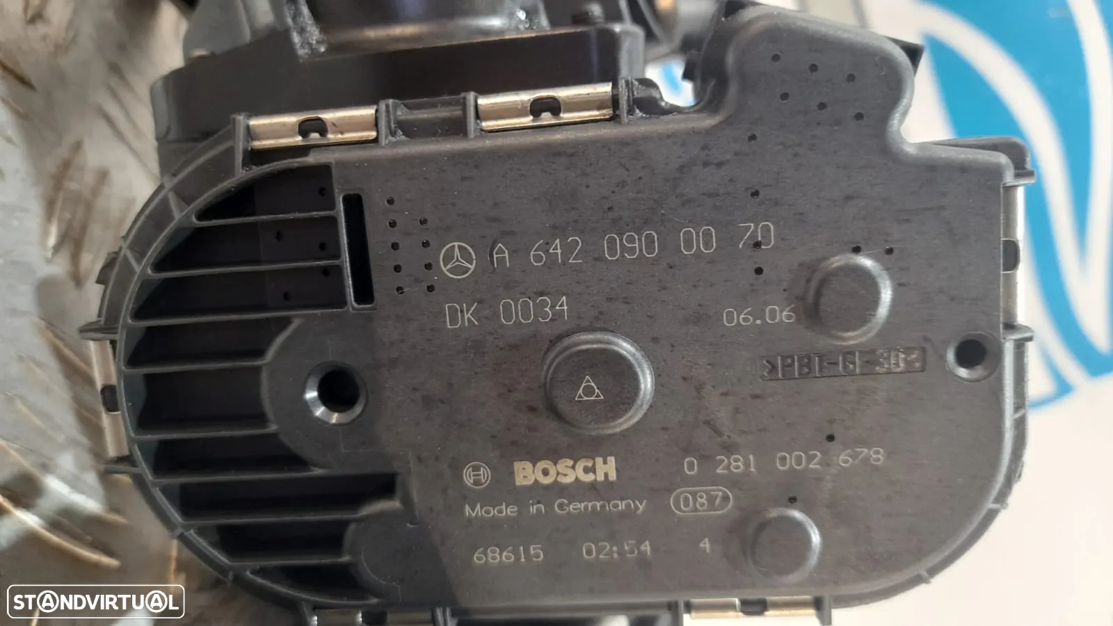 BORBOLETA ADMISSÃO EGR MOTOR MERCEDES BENZ CLS C219 320 CDI 24V 224CV OM642920 642920 0281002678 A6420900070 6420900070 - 6