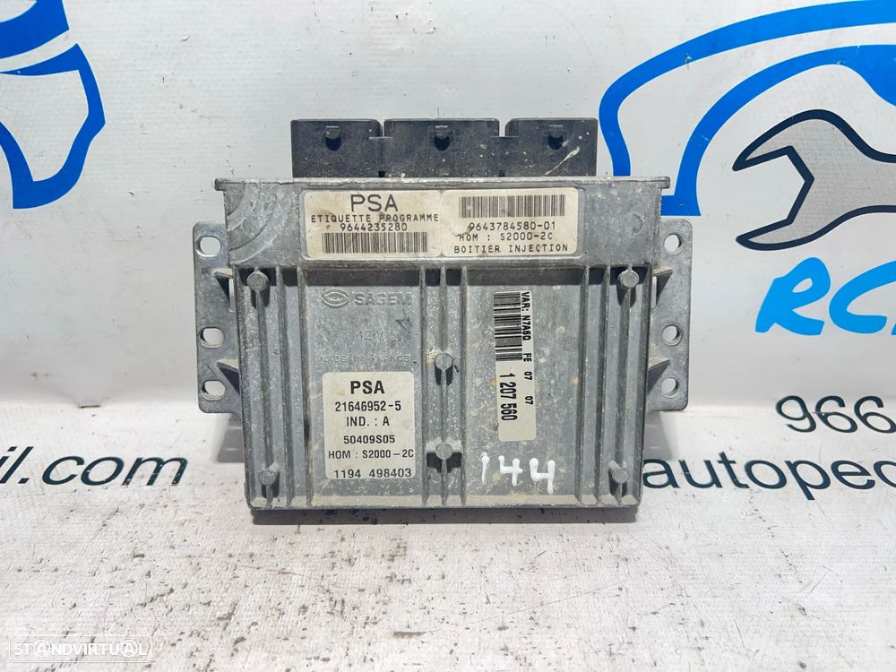 .Centralina Original Motor Sagem PSA Citroen Xsara NFU 1.6i 16v 9643784580 / S2000-2c - 2