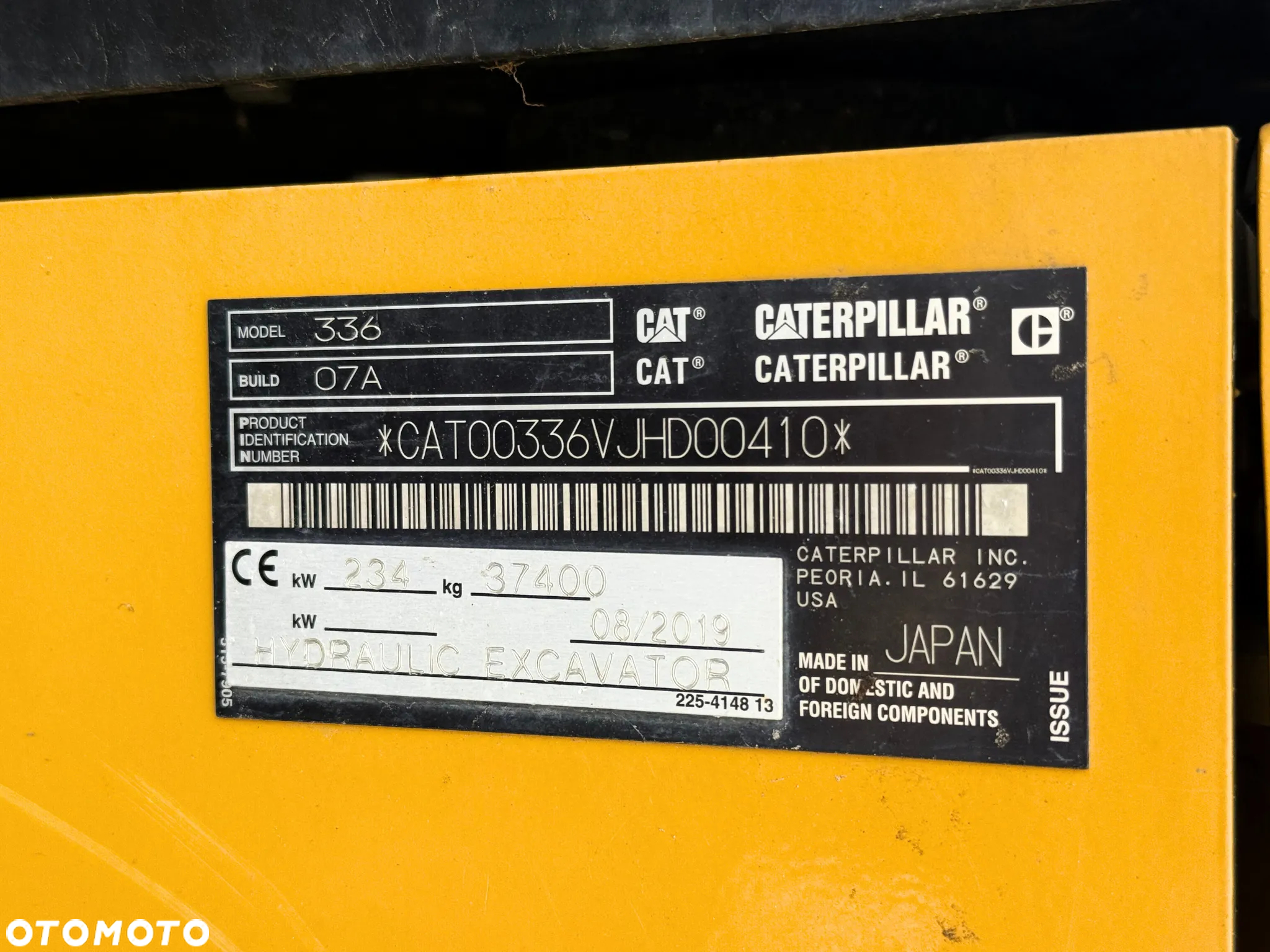 Caterpillar KOPARKA GĄSIENICOWA / 336 / 07A / 6280 mth / CAT - 27