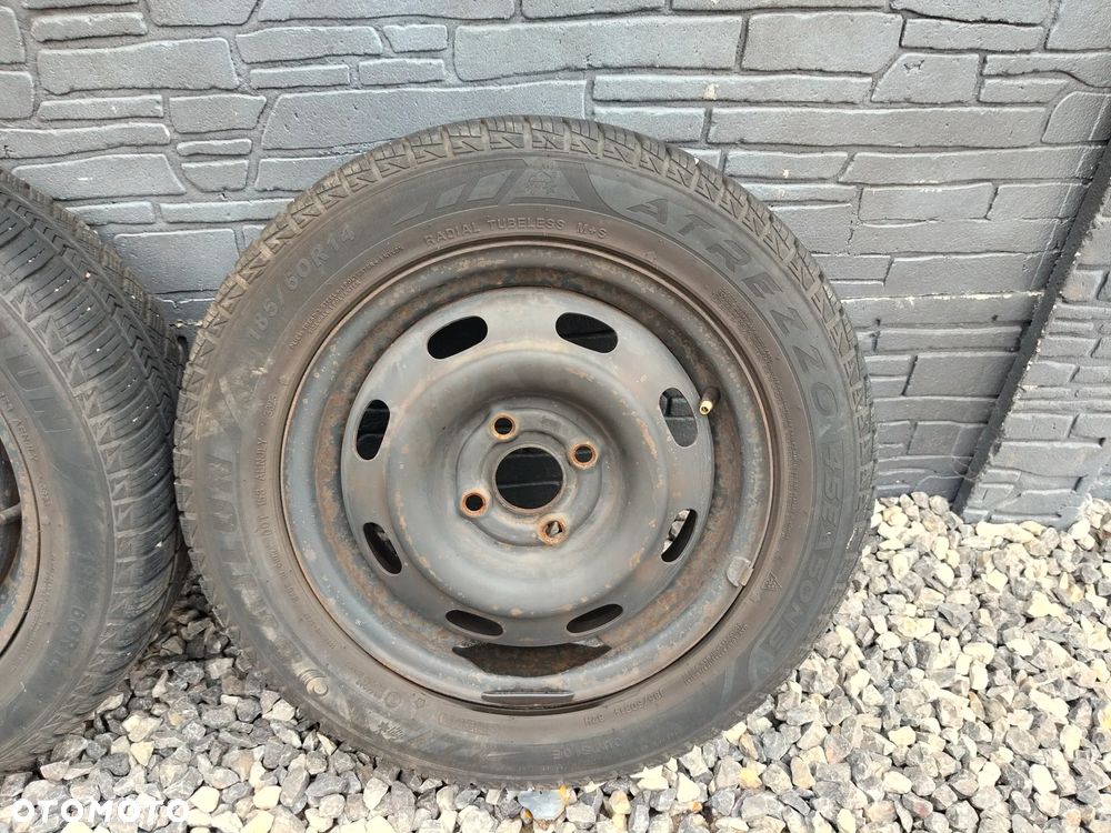 KOŁA 4X100 OPONY 185/60/14 WIELOSEZONOWE  HONDA TOYOTA SKODA HYUNDAI - 4