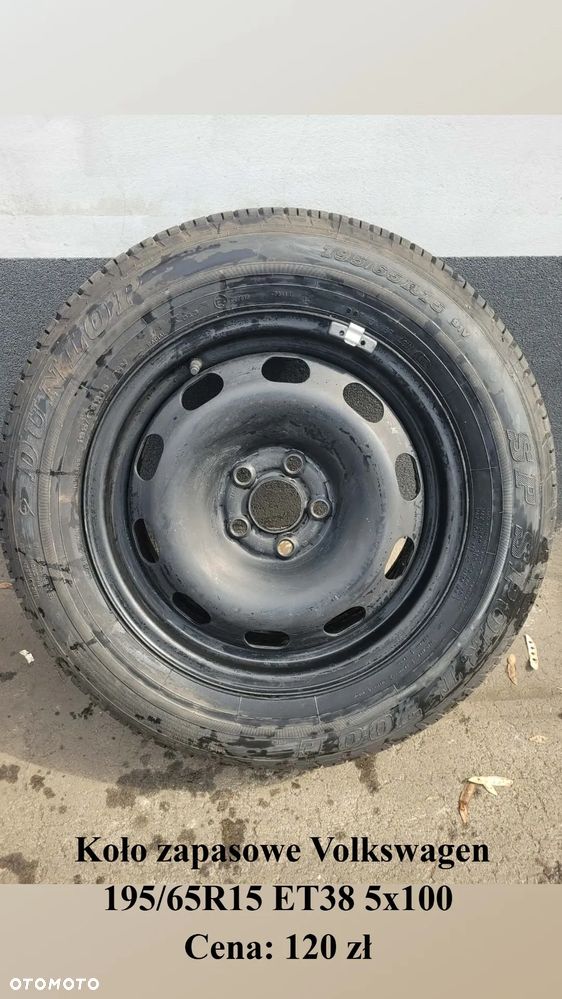 koło zapasowe Volkswagen ET38 5x100 195/65R15 - 5
