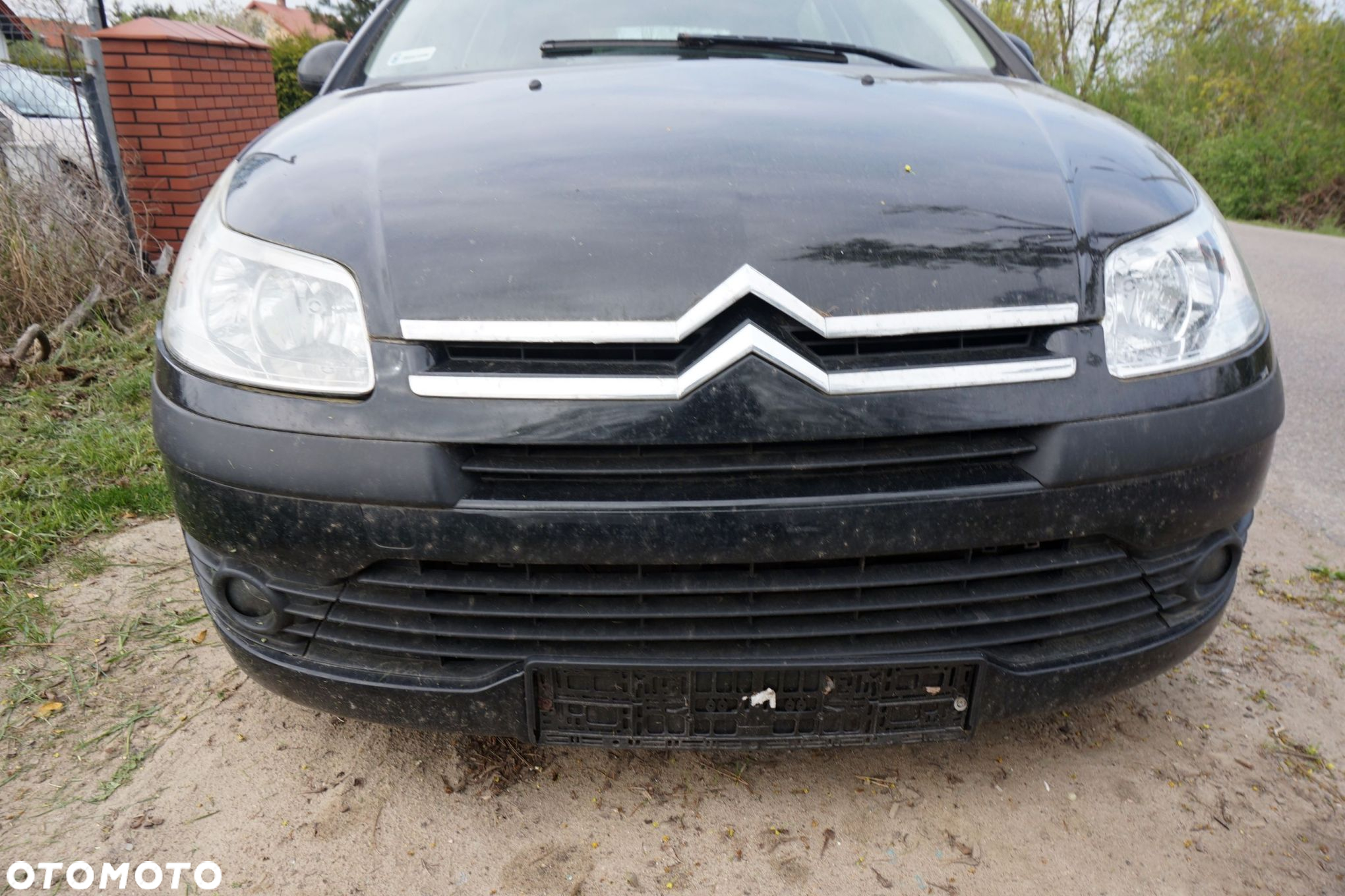 MASKA ZDERZAK BŁOTNIKI LAMPY C4 I KTV  CITROEN 2004-2008 CZARNY PRZÓD KOMPLETNY - 9