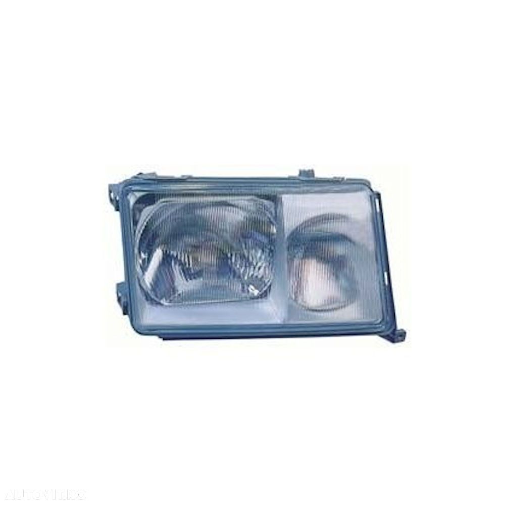 Far Mercedes Clasa E W124 1990-1992 TYC stanga/dreapta, tip bec H3+H4, pneumatic, fara semnalizare, - 1